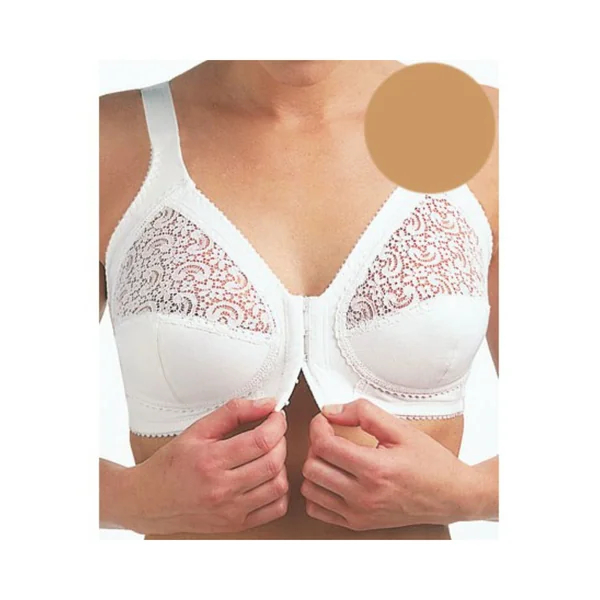 Soutien-gorge sans armatures agrafé devant CHAIR