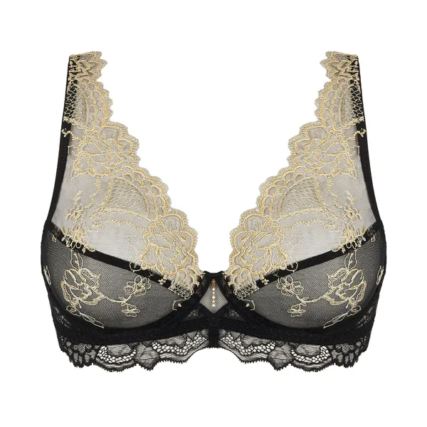 Soutien-gorge triangle Glam avec armatures Sublime en Or Noir Éclat