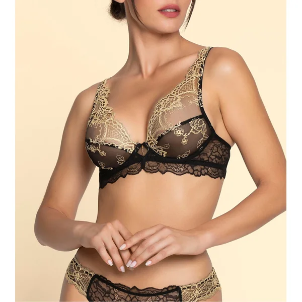 Soutien-gorge triangle Glam avec armatures Sublime en Or Noir Éclat
