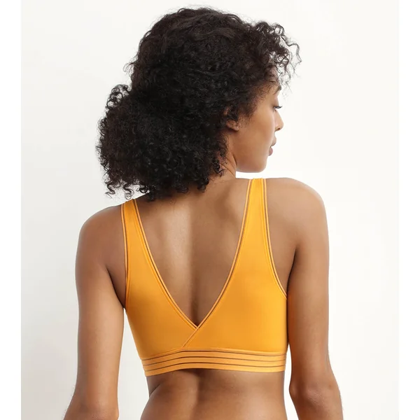 Soutien-gorge triangle sans armature en microfibre Jaune Oh My Dim’s
