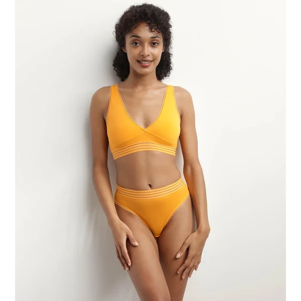 Soutien-gorge triangle sans armature en microfibre Jaune Oh My Dim’s