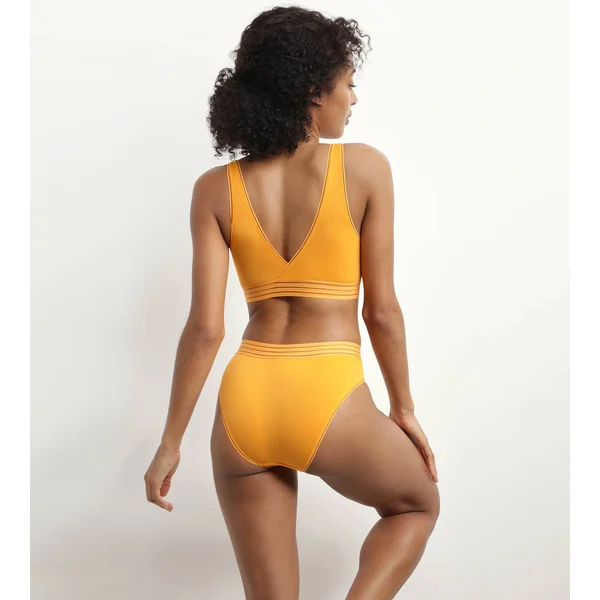 Soutien-gorge triangle sans armature en microfibre Jaune Oh My Dim’s