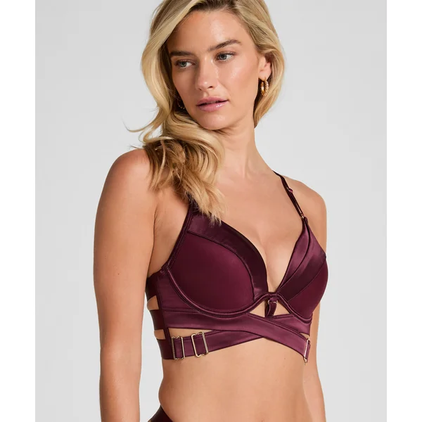 Soutien-gorge à armatures longline push-up préformé Colette - Violet