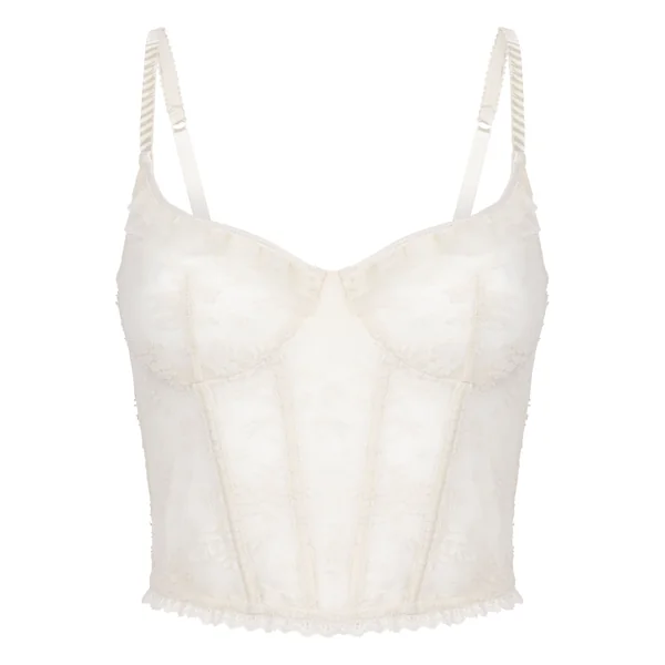 Soutien-gorge à armatures non rembourré longline Darcy - Blanc