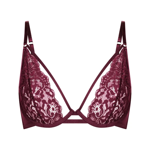 Soutien-gorge à armatures non-préformé Cinnamon - Rouge
