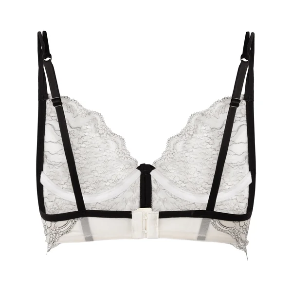 Soutien-gorge à armatures non-rembourré longline Agnes - Blanc