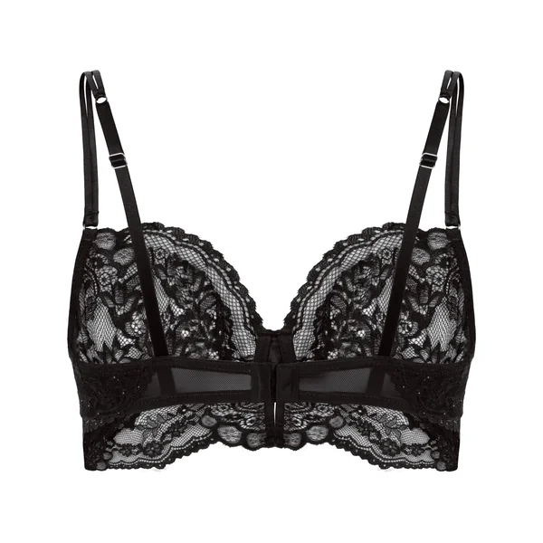 Soutien-gorge à armatures non-rembourré longline Sabrina - Noir