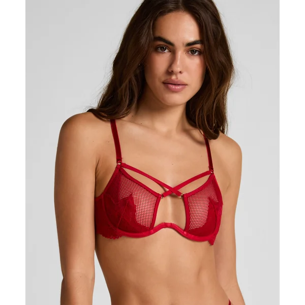 Soutien-gorge à armatures non-rembourré Milana - Rouge