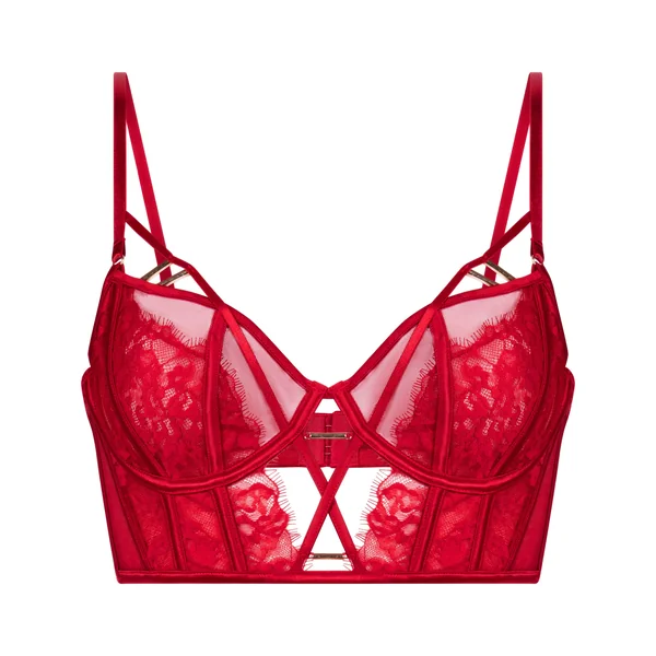 Soutien-gorge à armatures non-rembourré Noeki - Rouge