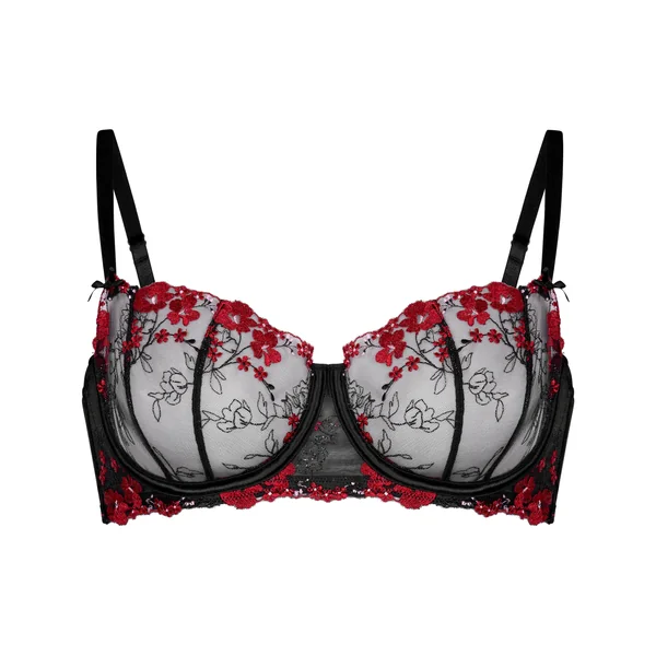 Soutien-gorge à armatures non-rembourré Peonie - Noir