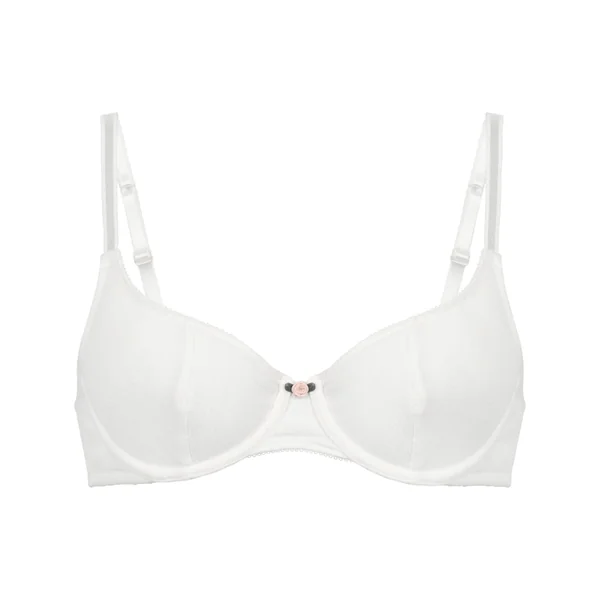 Soutien-gorge à armatures non-rembourré Pointelle - Blanc