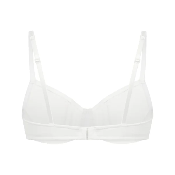 Soutien-gorge à armatures non-rembourré Pointelle - Blanc