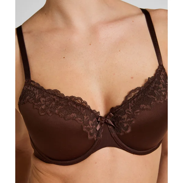 Soutien-gorge à armatures préformé Lace & Shine - Marron
