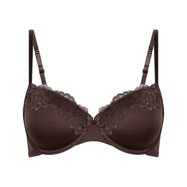 Soutien-gorge à armatures préformé Lace & Shine - Marron