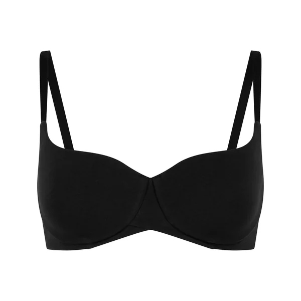 Soutien-gorge à armatures rembourré en coton - Noir