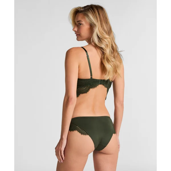 Soutien-gorge à armatures rembourré longline Amara - Vert