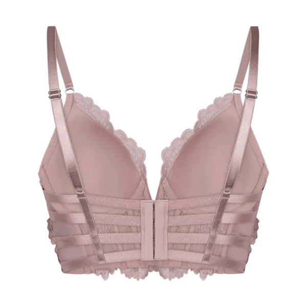 Soutien-gorge à armatures rembourré longline Essie - Violet
