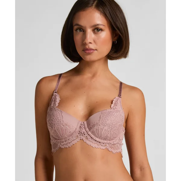 Soutien-gorge à armatures rembourré longline Essie - Violet