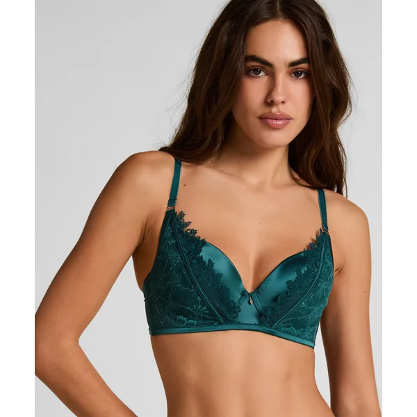 Soutien-gorge à armatures rembourré longline Julia - Vert