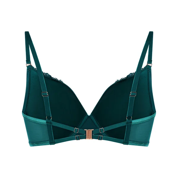 Soutien-gorge à armatures rembourré longline Julia - Vert