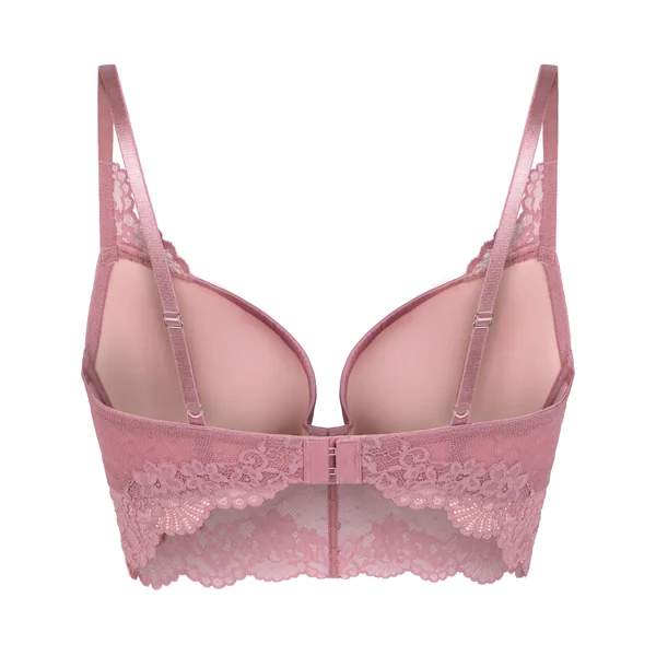 Soutien-gorge à armatures rembourré longline Laila - Rose