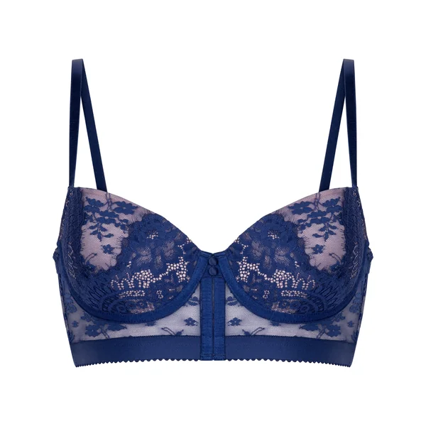 Soutien-gorge à armatures rembourré longline Lou - Bleu