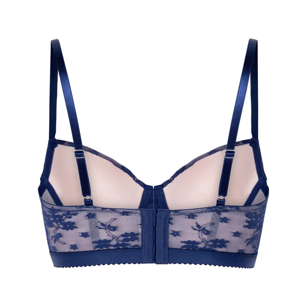 Soutien-gorge à armatures rembourré longline Lou - Bleu