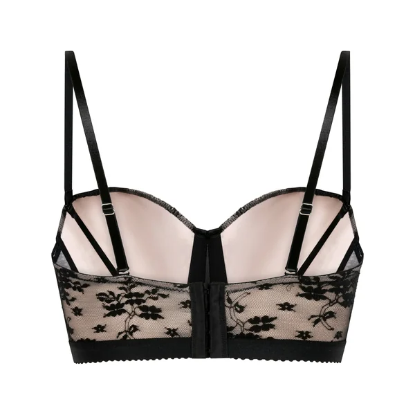 Soutien-gorge à armatures rembourré longline Lou - Noir