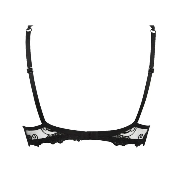 Soutien-gorge à coques Dressing Floral Noir