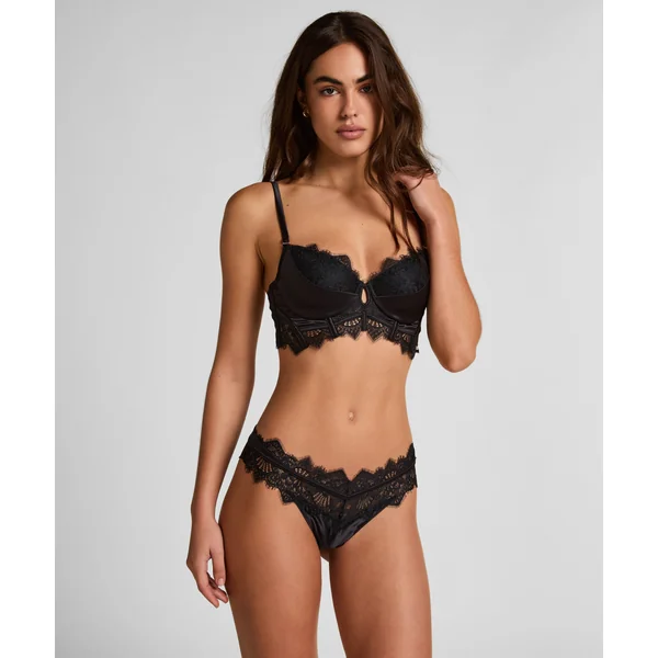 Soutien-gorge à la palangre à armatures préformé Zoé - Noir