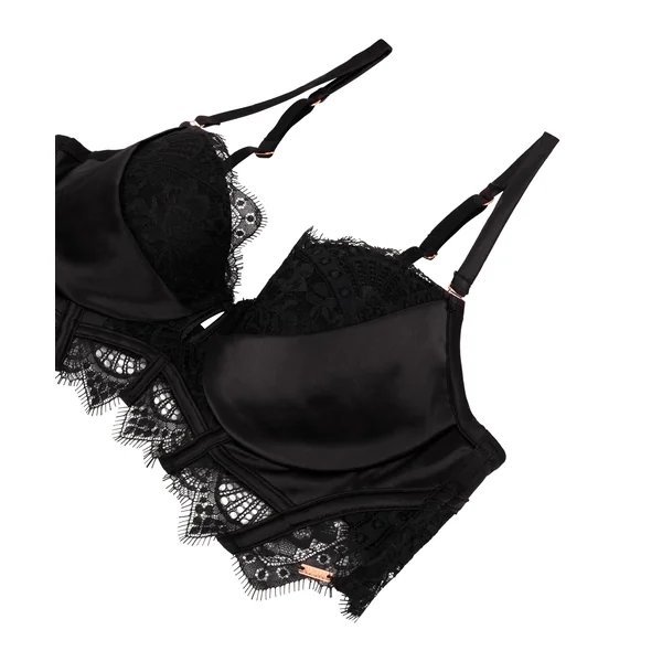 Soutien-gorge à la palangre à armatures préformé Zoé - Noir