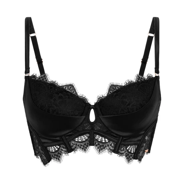 Soutien-gorge à la palangre à armatures préformé Zoé - Noir