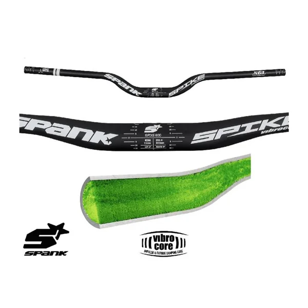 SPANK Cintre Spank SPIKE 800 Vibrocore, rise 50mm, noir/blanc