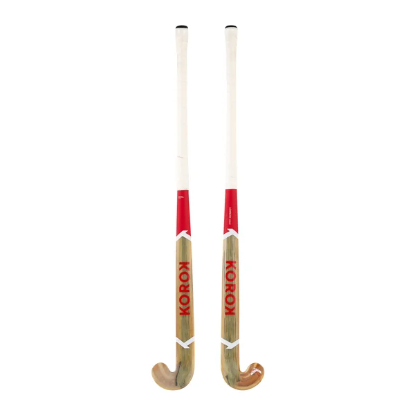Stick de hockey indoor adulte expert Bois 30% carbone LB FH930W bois rouge