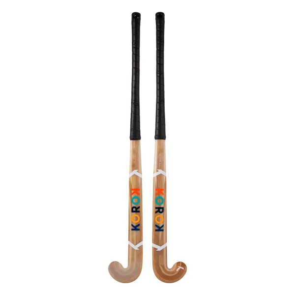 Stick de hockey indoor enfant débutant bois FH100 bois multi-couleurs