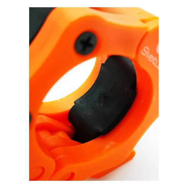 Stop disque barre olympique orange X2 Sveltus