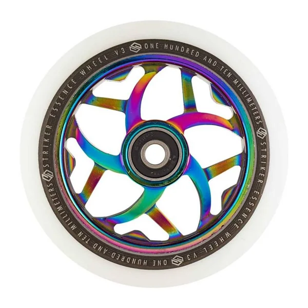 Striker Essence V3 Blanc Roue Trottinette Freestyle Rainbow 110mm