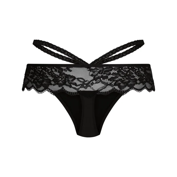 String boxer Amanda R - Noir