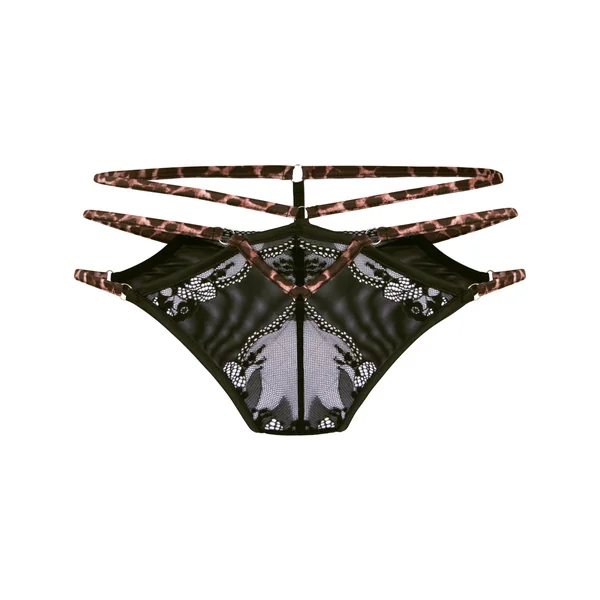 String Brésilien Ouvert Tasha - Noir