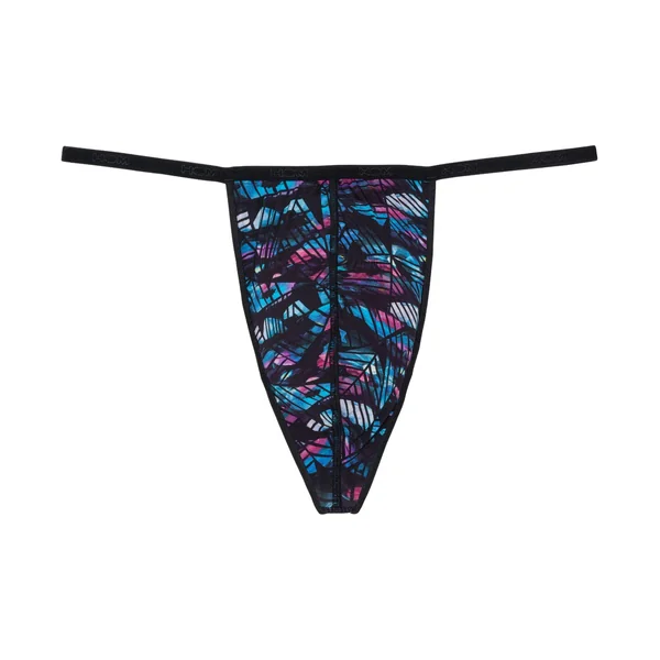 String homme imprimé Rock Noir