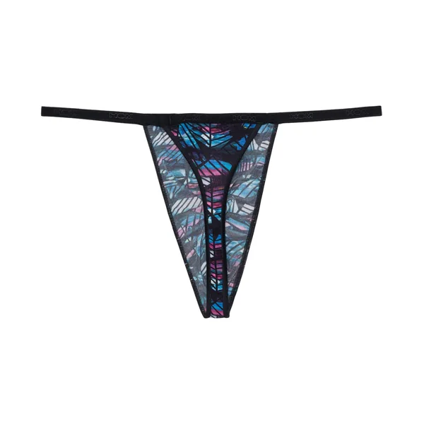 String homme imprimé Rock Noir
