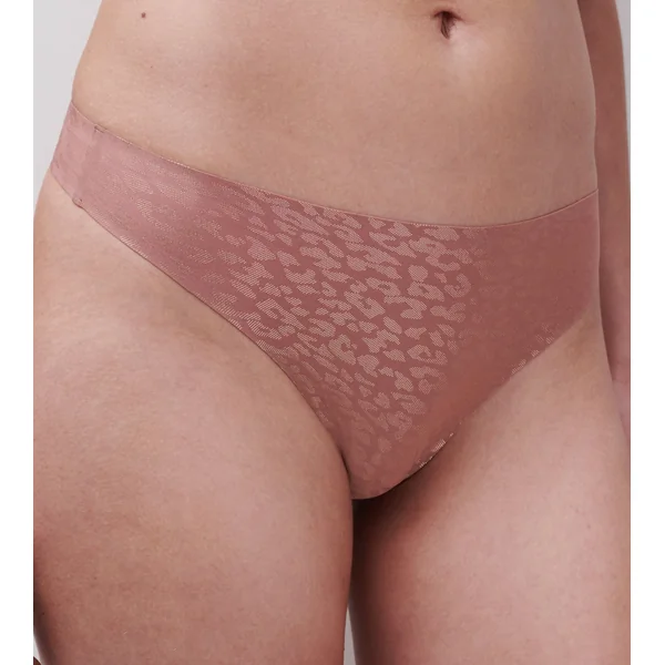 String imprimé Léopard Rose Softstretch Paillette