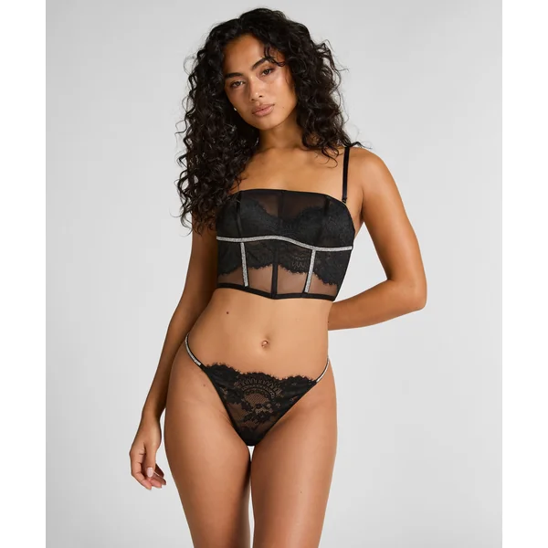 String jambes hautes Odette - Noir