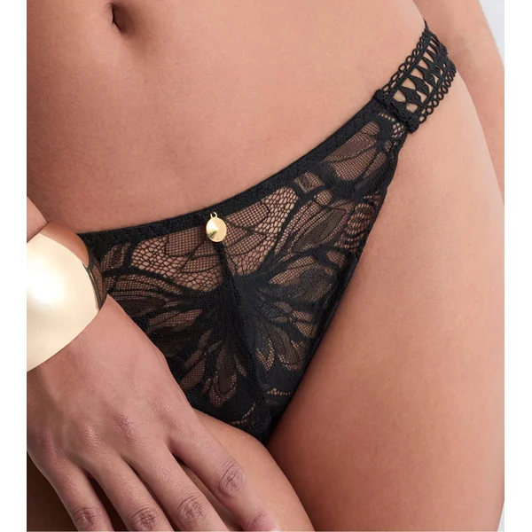String noir en dentelle After Hours