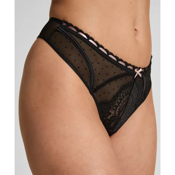 String porte-jarretelles Dorothy - Noir