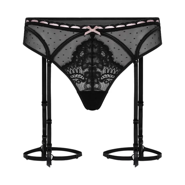 String porte-jarretelles Dorothy - Noir