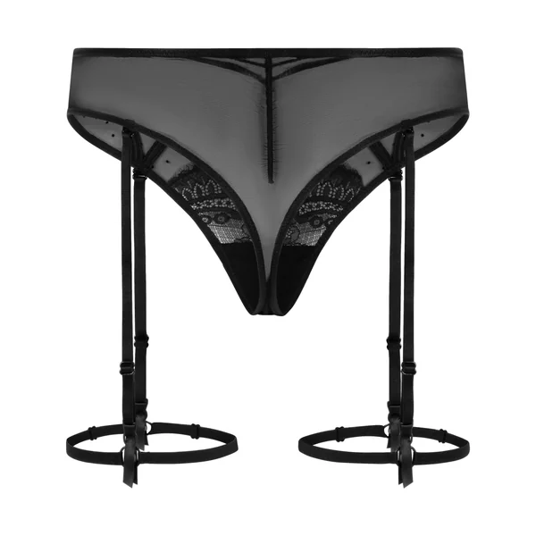 String porte-jarretelles Dorothy - Noir