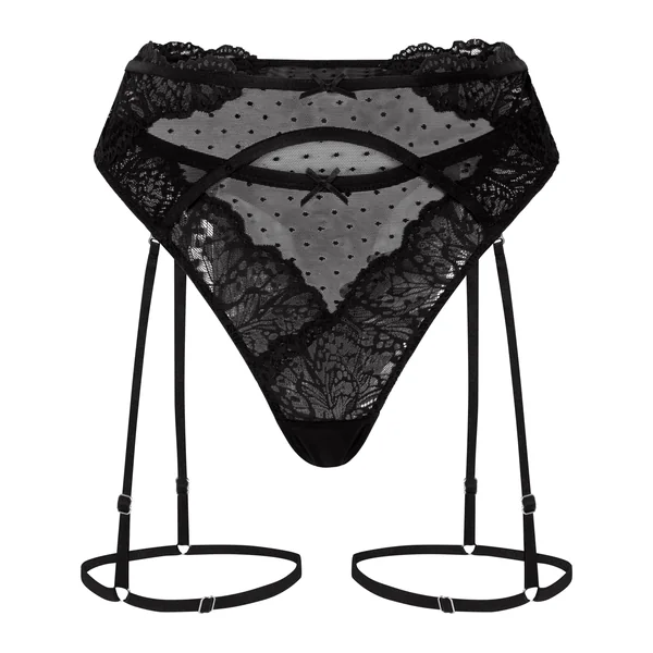 String porte-jarretelles Posie - Noir