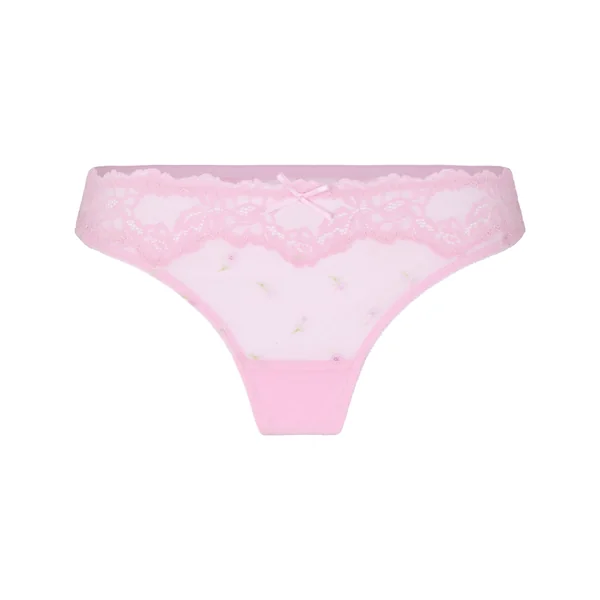String Taille Haute Camellia - Rose
