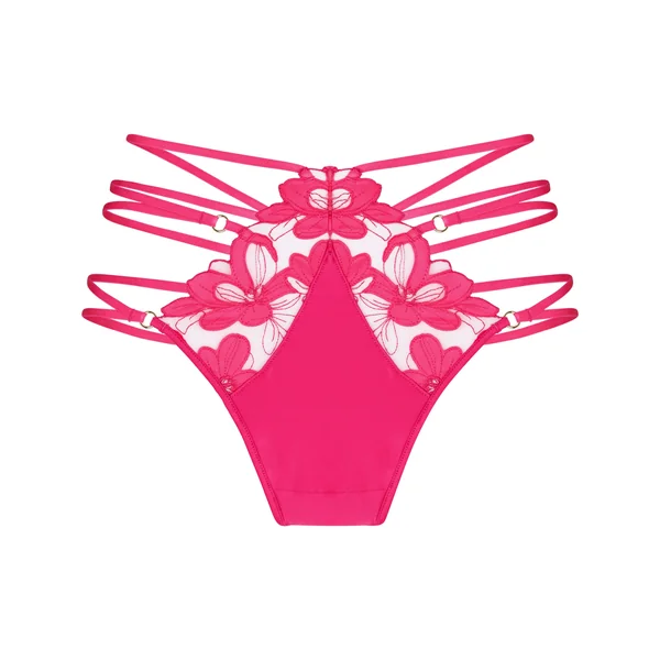 String Taille Haute Highleg Beatrice - Rose